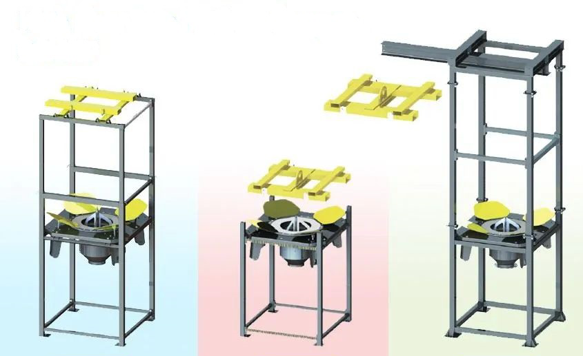 底部割袋式噸袋拆包機用于建筑化工等行業(yè)的粉固體物料拆袋投加